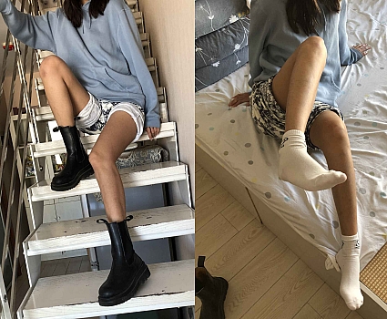 约来体育学院小姐姐品尝40码美足