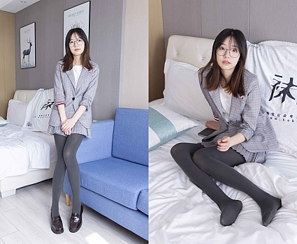 [袜啵啵]210期 小甜豆-皮鞋、厚灰丝、ol装