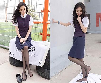 [袜啵啵]227期 小甜豆-皮鞋、黑丝、裸足