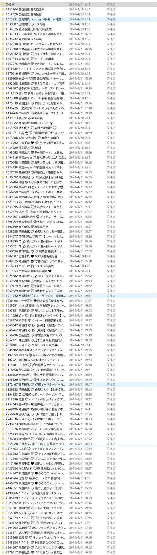 ありすほりっく@Aliceholic13 – 写真合集 – 515GB – 持续更新